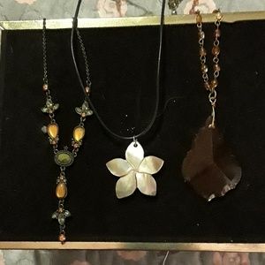 Three necklace bundle,  boho style